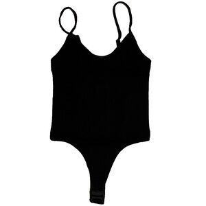 Dynamic Seamless Apparel Women's Black Stretch One Piece Bodysuit One Size